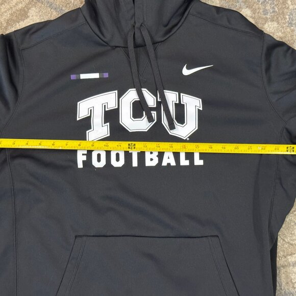 TCU Horned Frogs Nike Football Hoodie XL Black Sweatshirt Mens NCAA Top - Picture 7 of 11